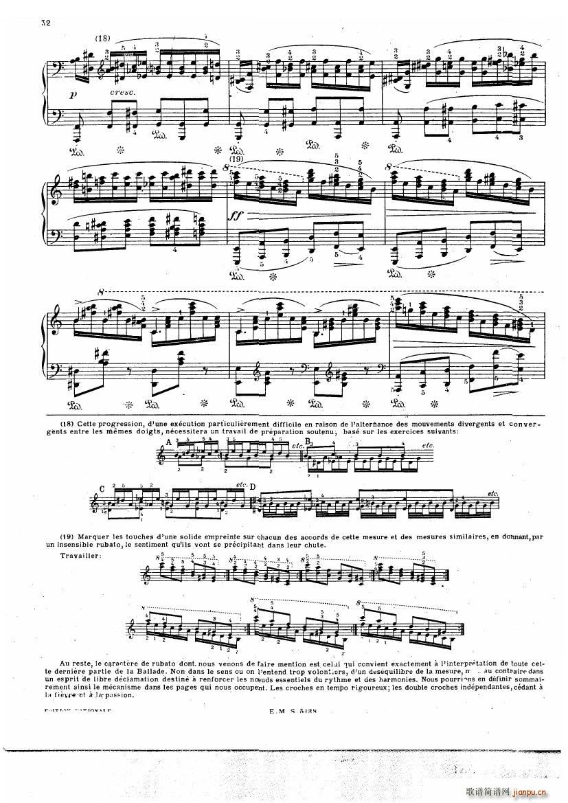 Chopin Cortot 4 Ballades(钢琴谱)28