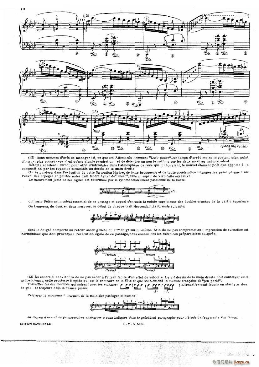 Chopin Cortot 4 Ballades(钢琴谱)40