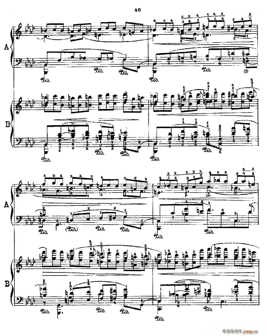 肖邦 练习曲 Fr Chopin Op 25 No2 3(钢琴谱)8