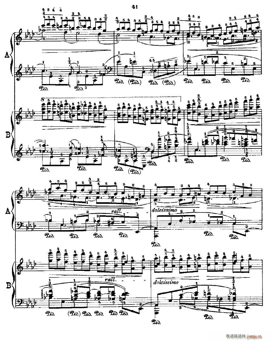 肖邦 练习曲 Fr Chopin Op 25 No2 3(钢琴谱)3