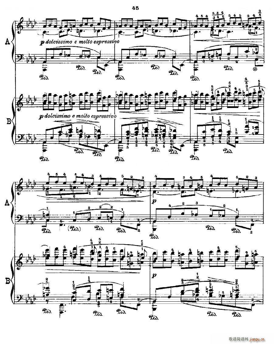 肖邦 练习曲 Fr Chopin Op 25 No2 3(钢琴谱)7