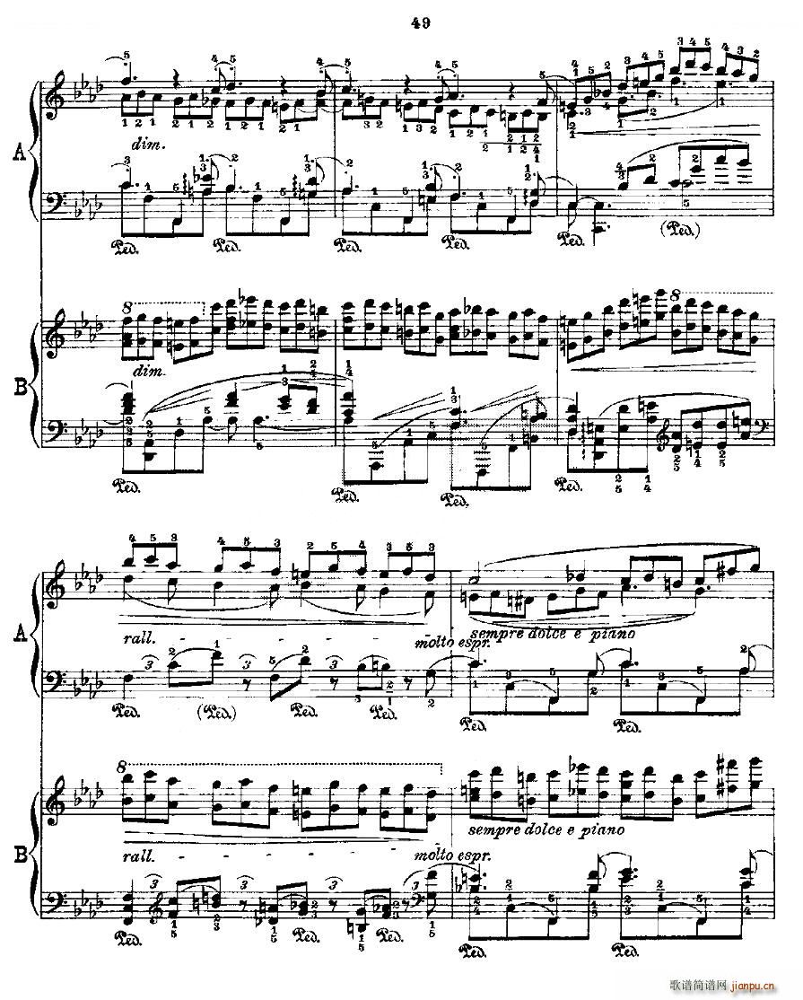 肖邦 练习曲 Fr Chopin Op 25 No2 3(钢琴谱)11