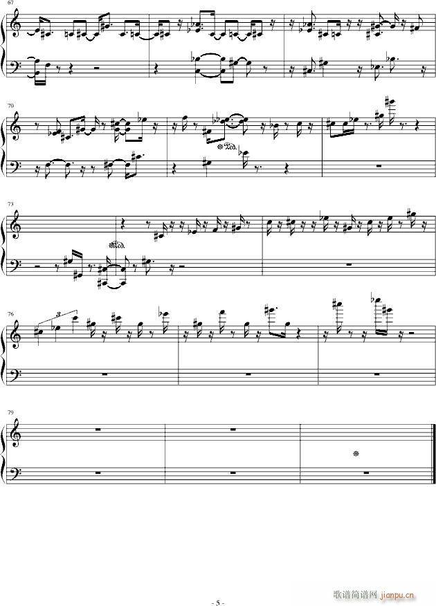 随便弹弹之十三(钢琴谱)5