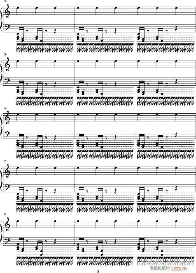 火车来啦(钢琴谱)5