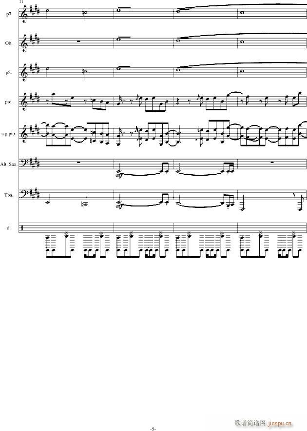 hold you still 合金弹头1 改编版(钢琴谱)5