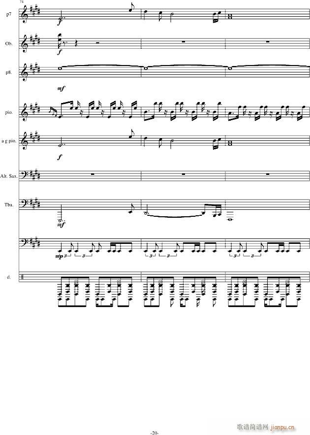 hold you still 合金弹头1 改编版(钢琴谱)20