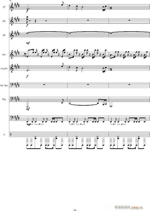 hold you still 合金弹头1 改编版(钢琴谱)24