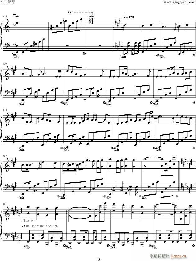 Alice in Musicland Vocaloid allstar(钢琴谱)15