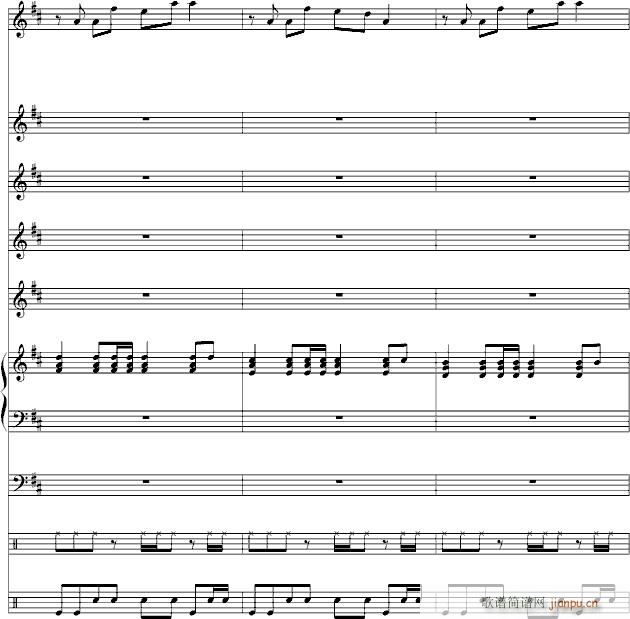 蓝色的忧伤(钢琴谱)3