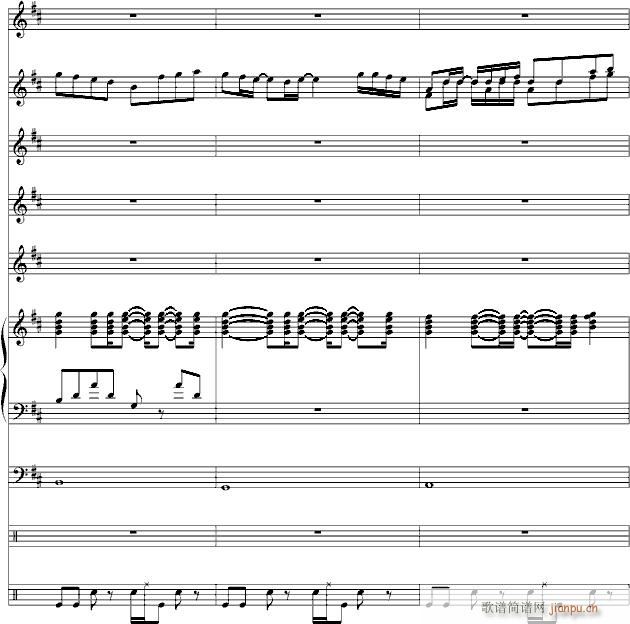 蓝色的忧伤(钢琴谱)7