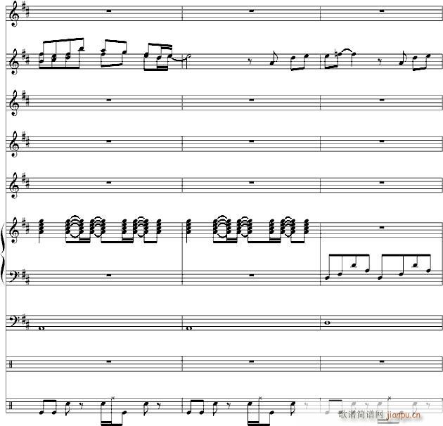 蓝色的忧伤(钢琴谱)8