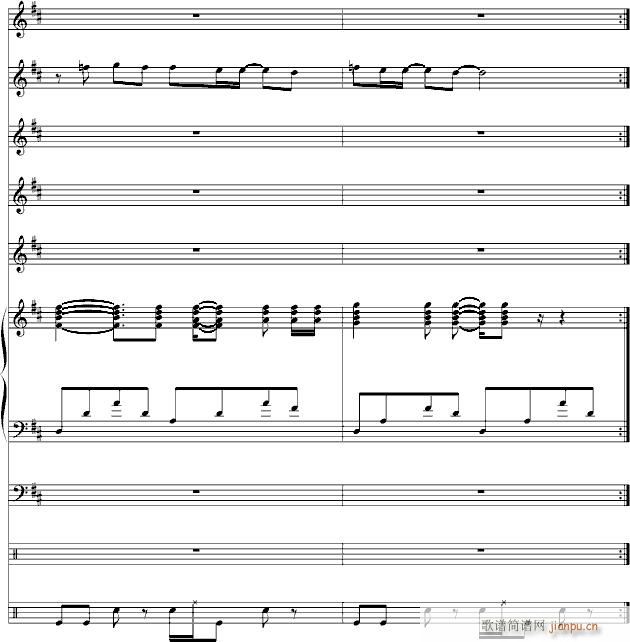 蓝色的忧伤(钢琴谱)13