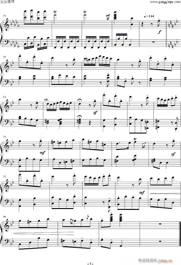 随想曲7 g小调短曲(钢琴谱)3