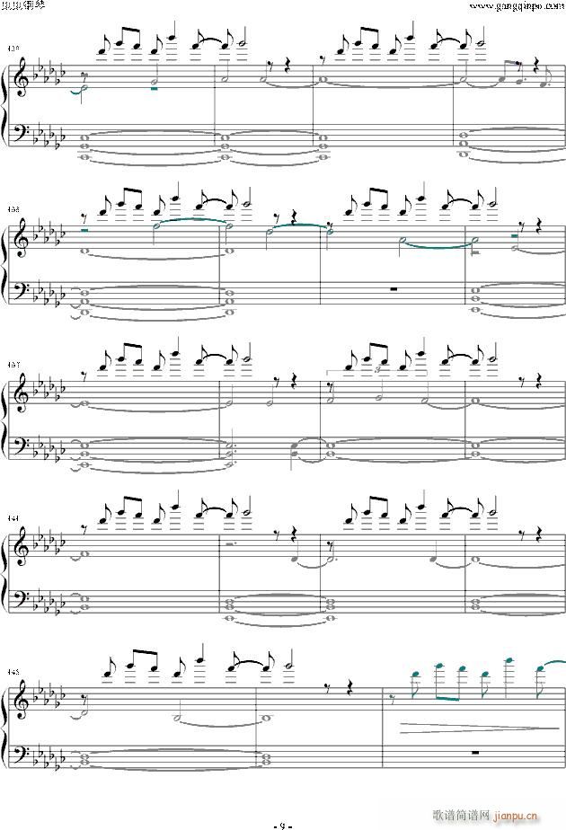 clannad 一万の軌跡(钢琴谱)9