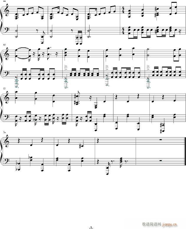 金币的召唤(钢琴谱)3