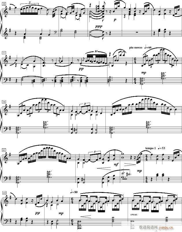 静夜祈祷(钢琴谱)3