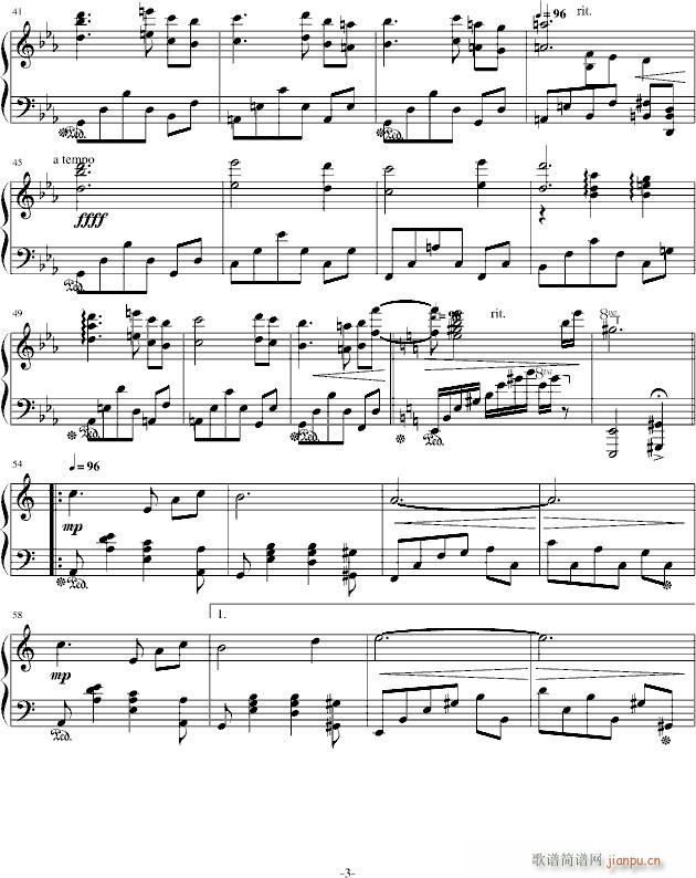 Crying By The Sea(钢琴谱)3