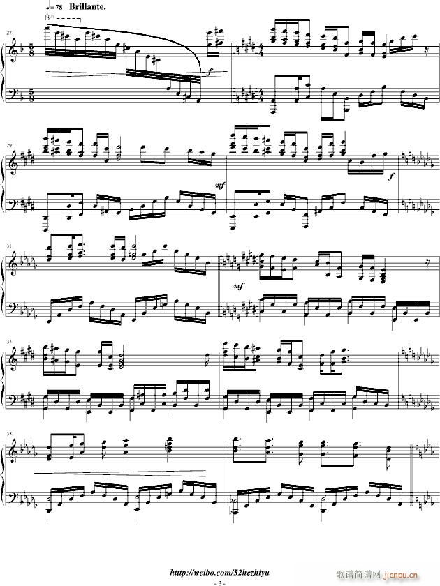 花火物语(钢琴谱)3