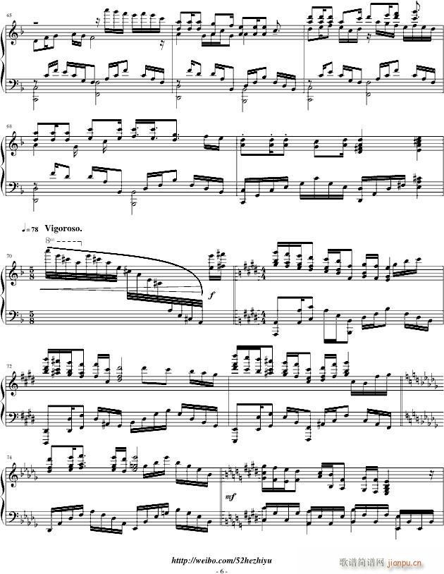 花火物语(钢琴谱)6