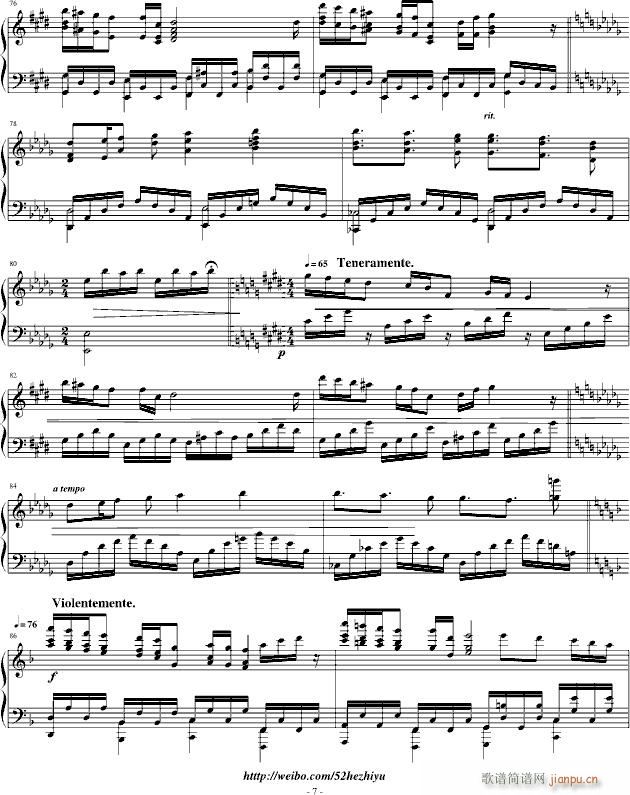 花火物语(钢琴谱)7