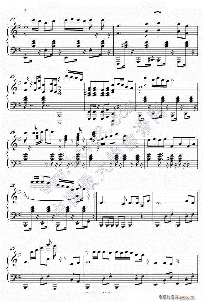 志No 1 免失志(钢琴谱)3