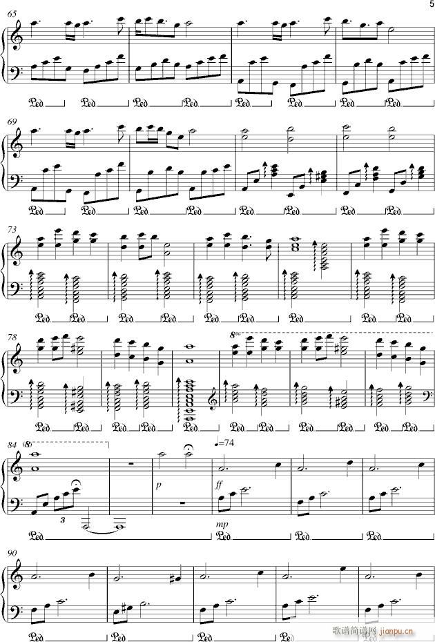 Far off Dream(钢琴谱)5