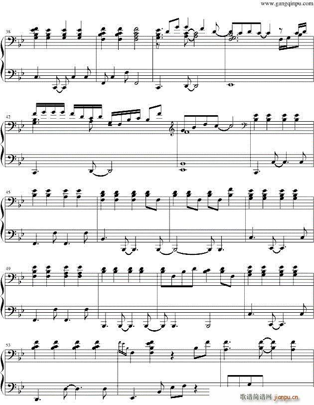 抛物线 钢琴伴奏谱(钢琴谱)3
