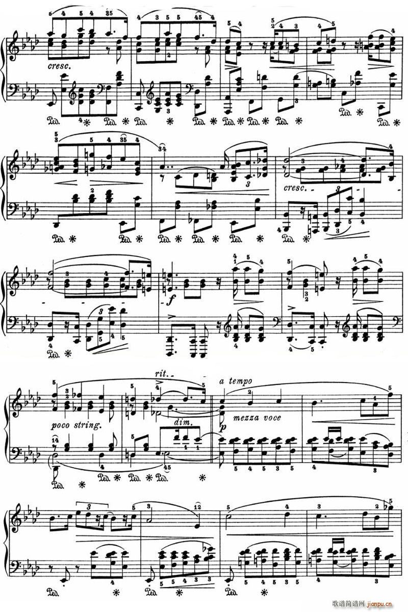 降A大调幻想波兰舞曲Op61 1 10页(钢琴谱)3