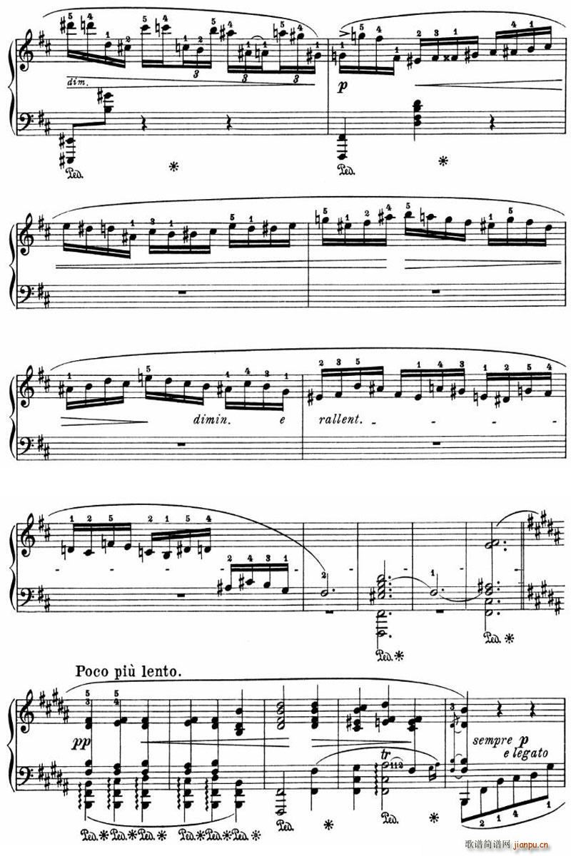 降A大调幻想波兰舞曲Op61 1 10页(钢琴谱)10