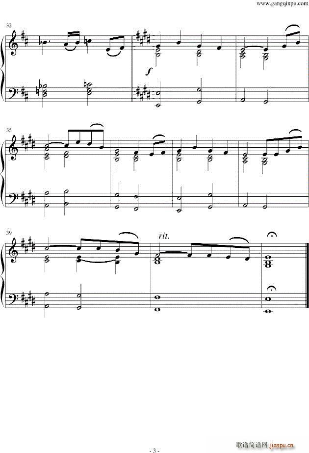 In Dreams 魔戒 主题曲(钢琴谱)3