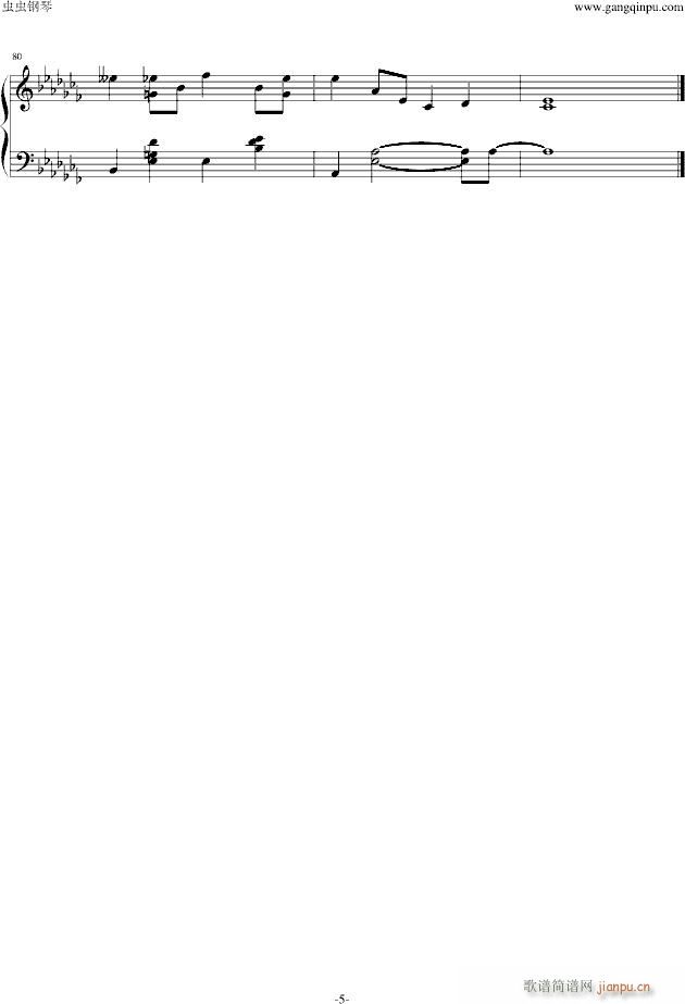 Soothing By Plucking Heartstrings(钢琴谱)5