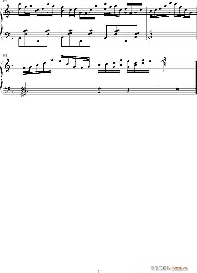 山水主题幻想曲(钢琴谱)9