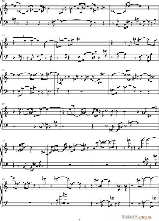 梦之音 回忆(钢琴谱)8