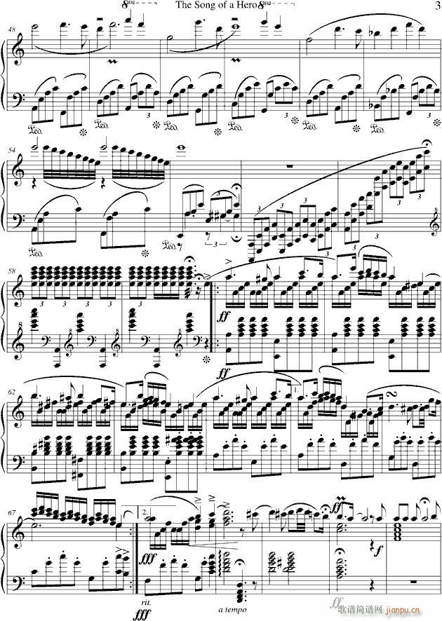 The Song of a Hero(钢琴谱)3