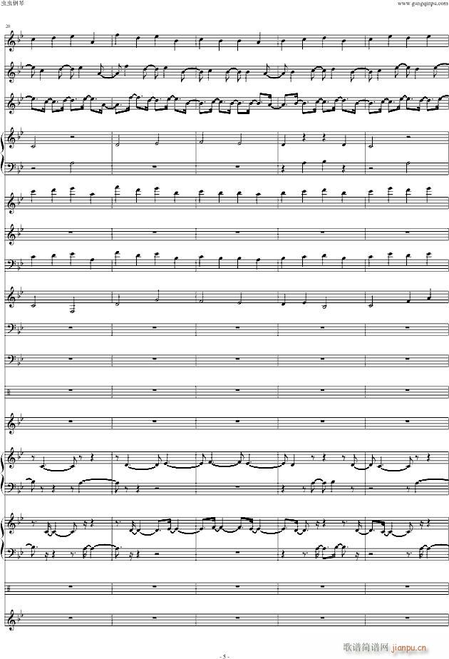 魔法密林 原声(钢琴谱)5