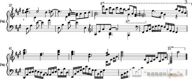 暖暖的雪花(钢琴谱)3