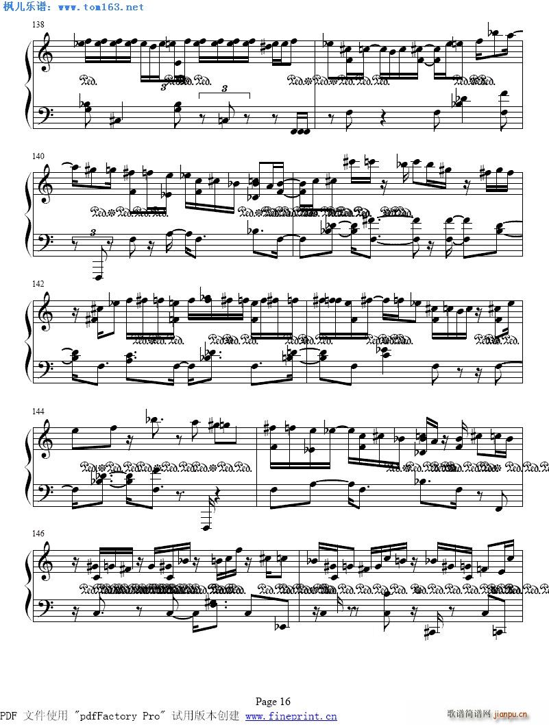 波兰圆舞曲 二(钢琴谱)6