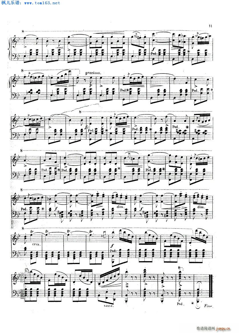 茶花女幻想曲(钢琴谱)10