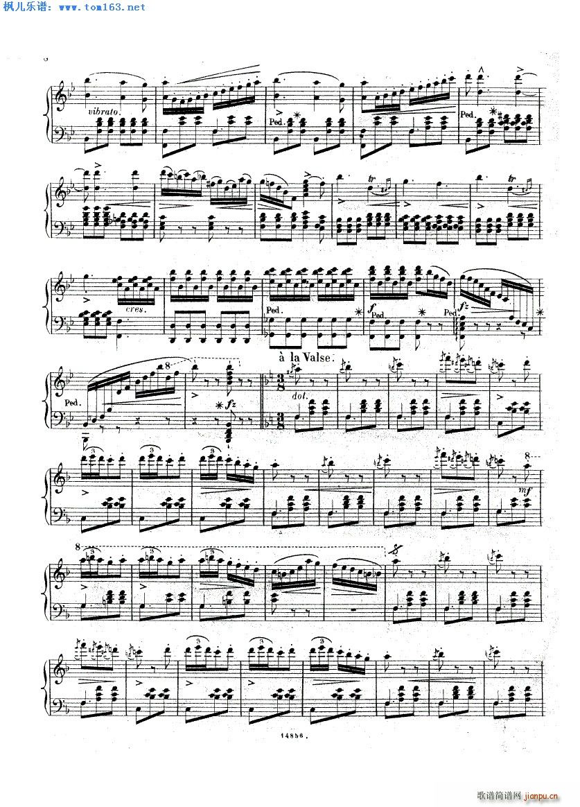 茶花女幻想曲(钢琴谱)7