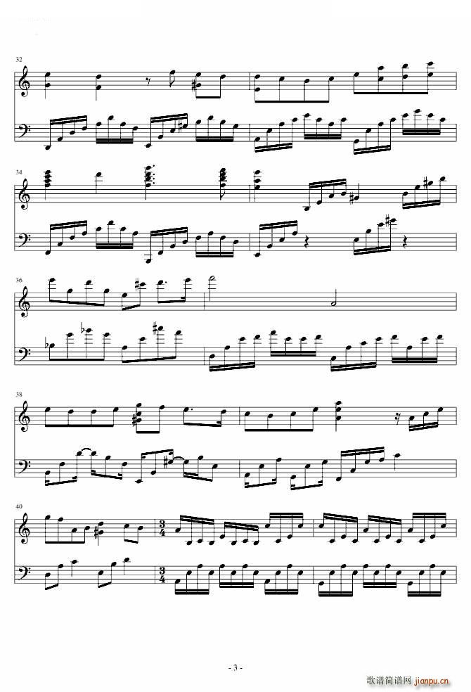 Nocturne for clementine(钢琴谱)3