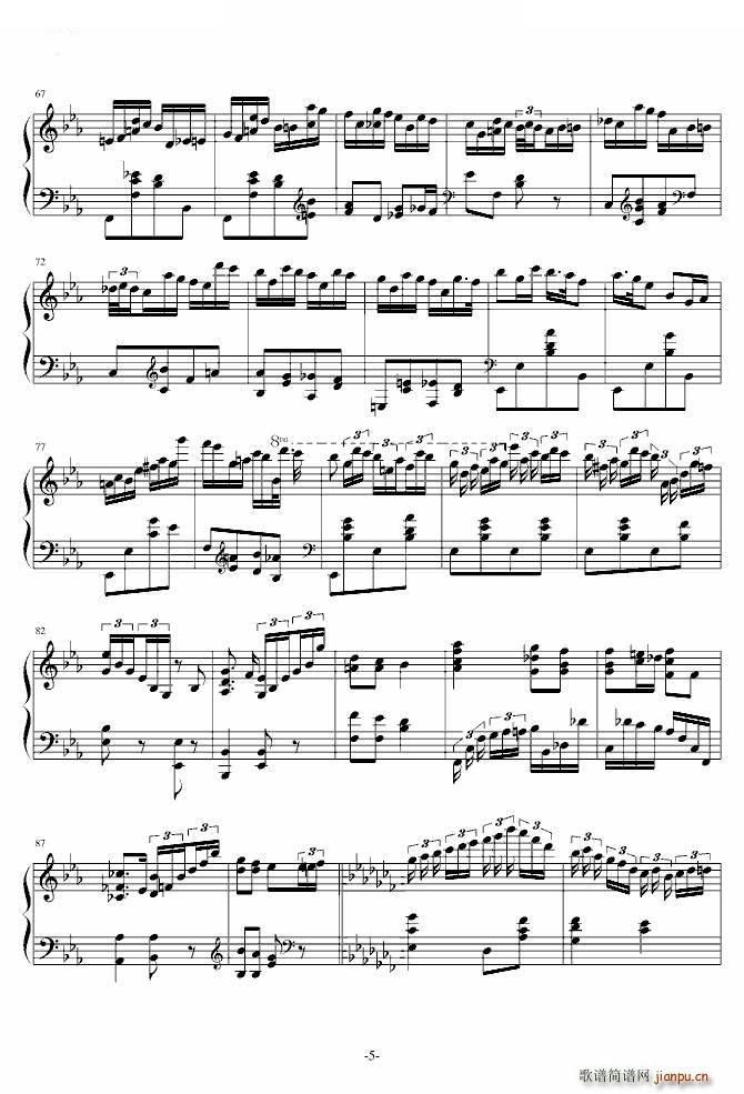 第三钢琴回旋曲Op 16(钢琴谱)5