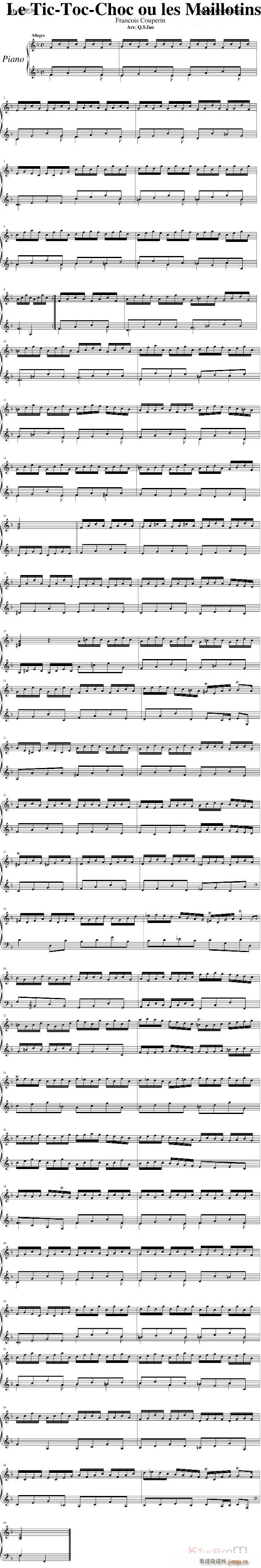 Francois Couperin(钢琴谱)1