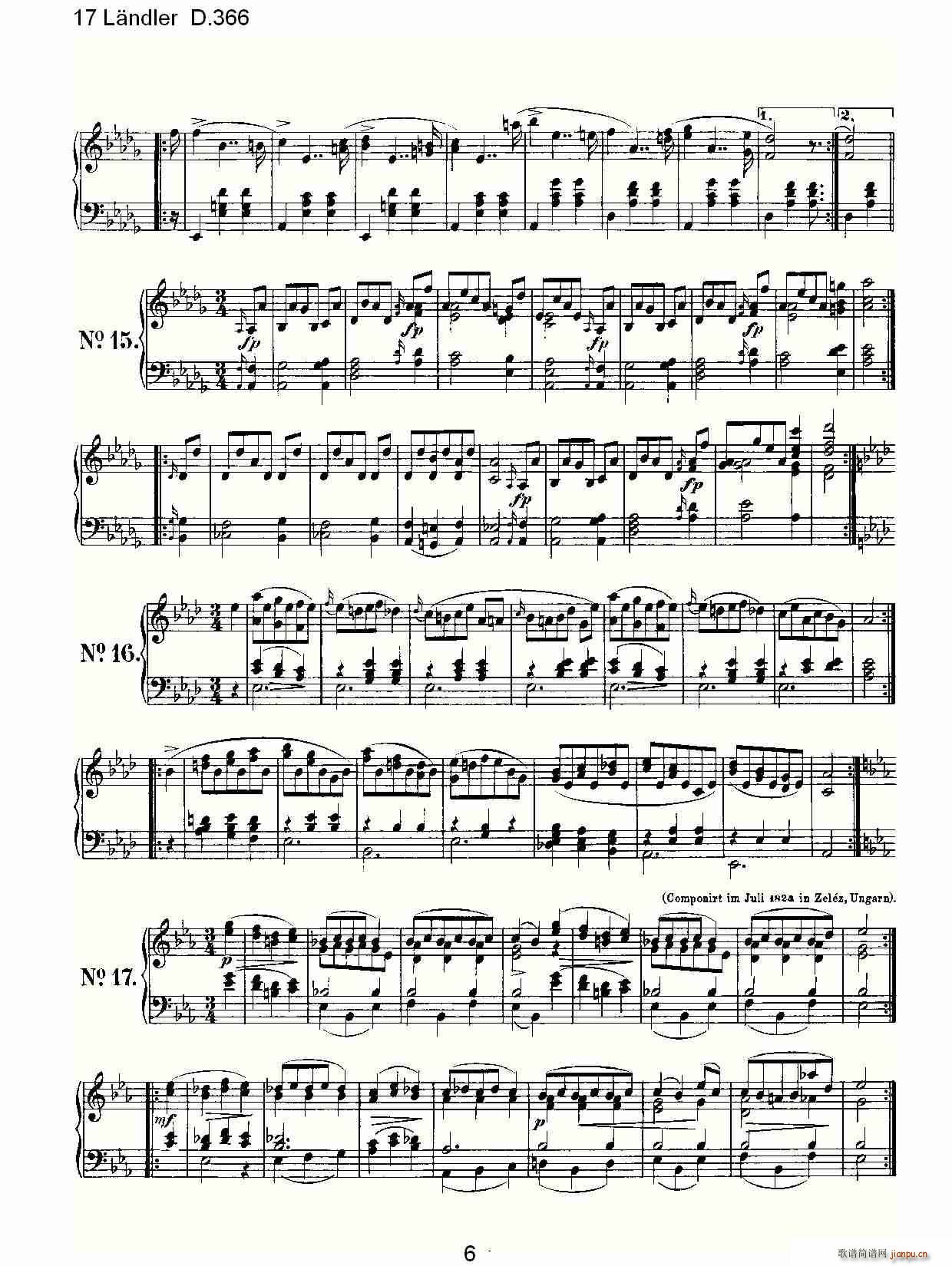 17 L?ndler D 366(钢琴谱)9