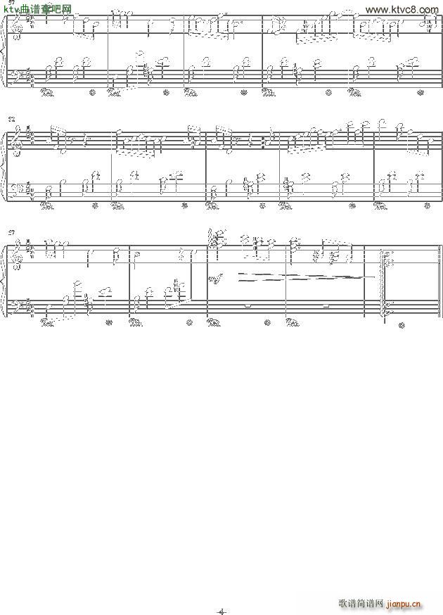 b小调夜曲 D调(钢琴谱)3