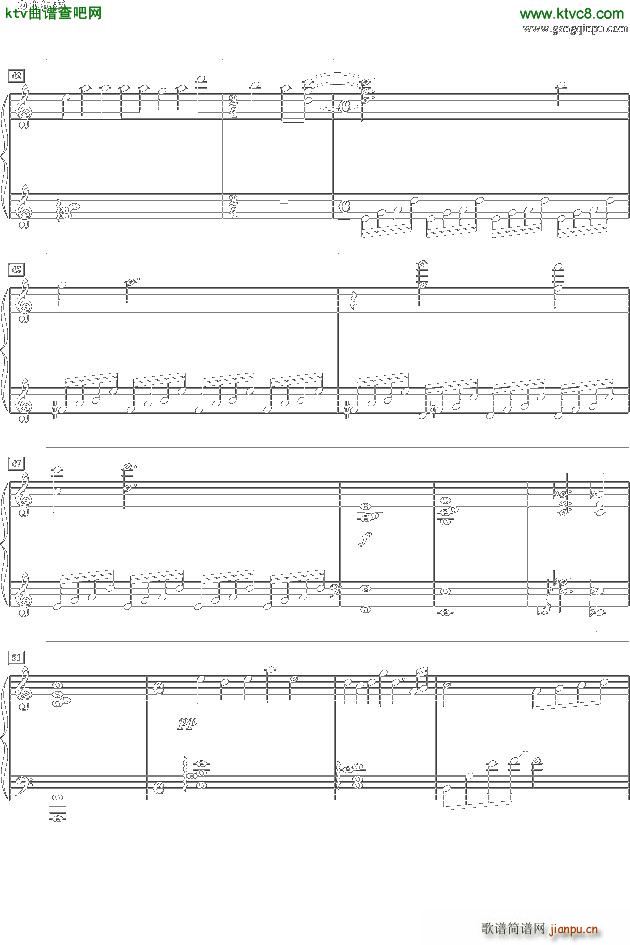 One Summer s Day Original Version in Concert C调(钢琴谱)3