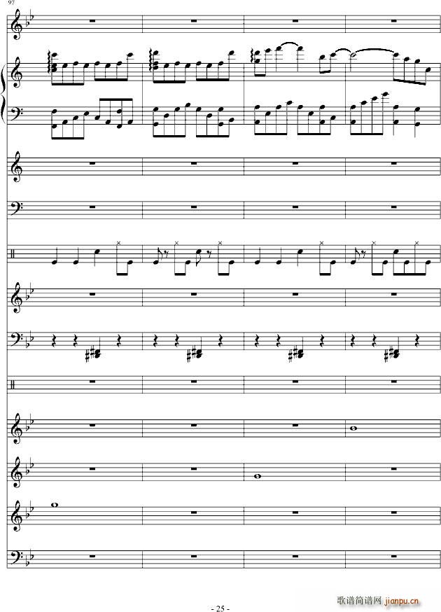 呼吸 你走以后(钢琴谱)25