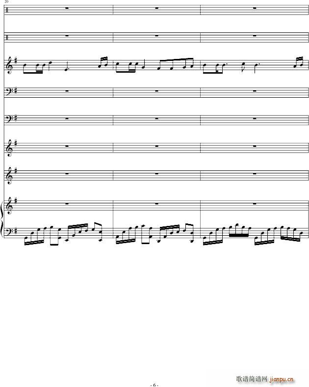 了解(钢琴谱)6