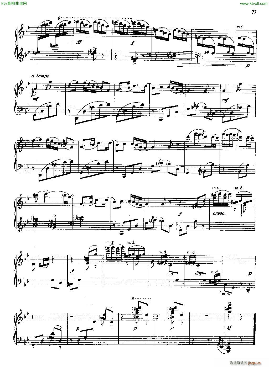 天府风情 钢琴组曲之一 二(钢琴谱)6