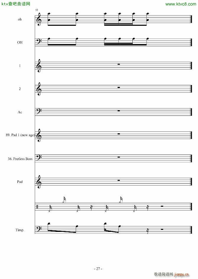 虚张声势 CirahNitex 钢琴叫兽(钢琴谱)27