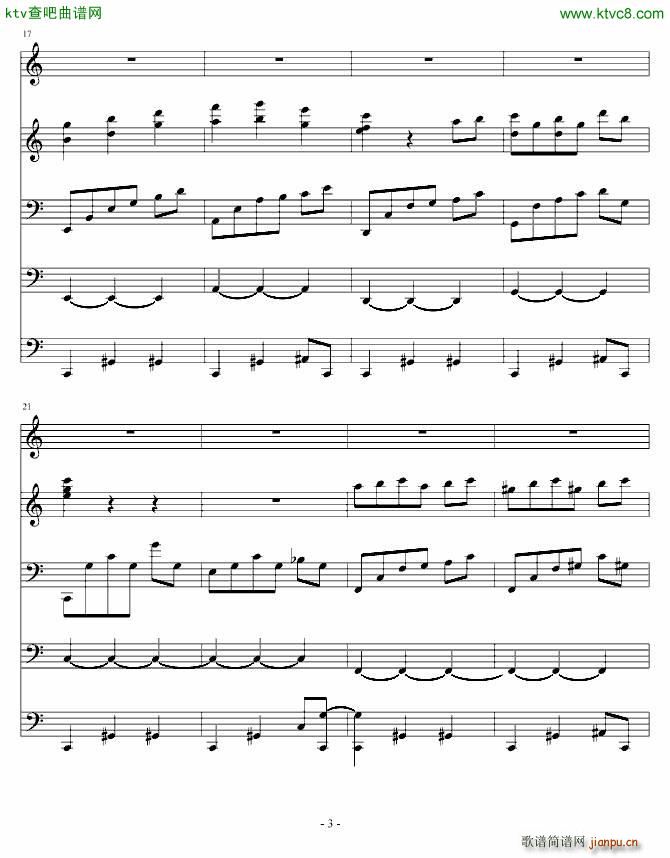 夜洛第四首圆舞曲 优雅(钢琴谱)3